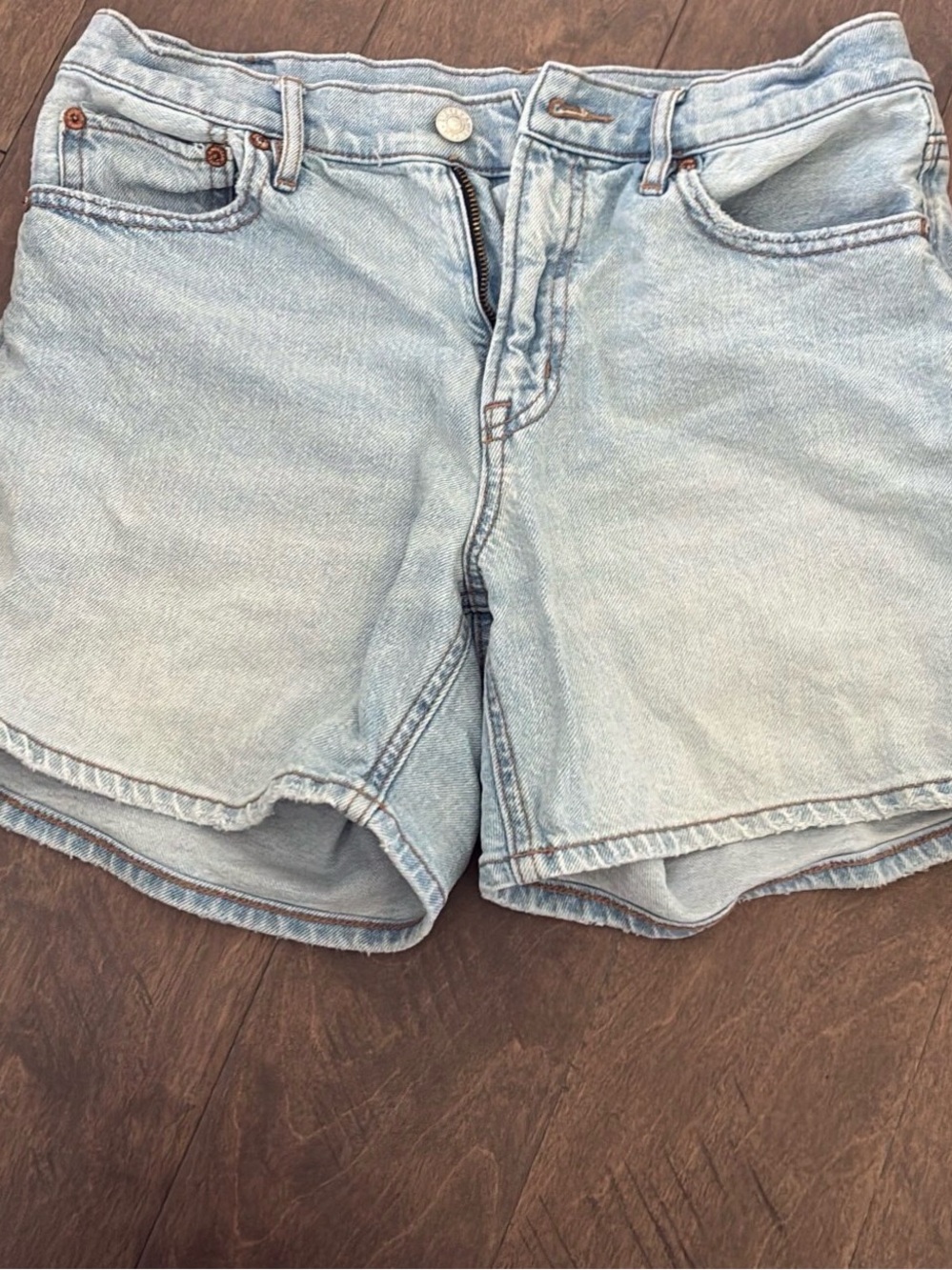 American Eagle Outfitters Light Blue Denim Cutoff Shorts